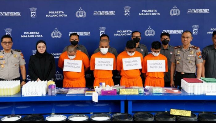 Polresta Malang Kota Bongkar Jaringan Narkotika Lintas Provinsi, 3,2 Kg Sabu dan 2.480 Butir Ekstasi Gagal Beredar