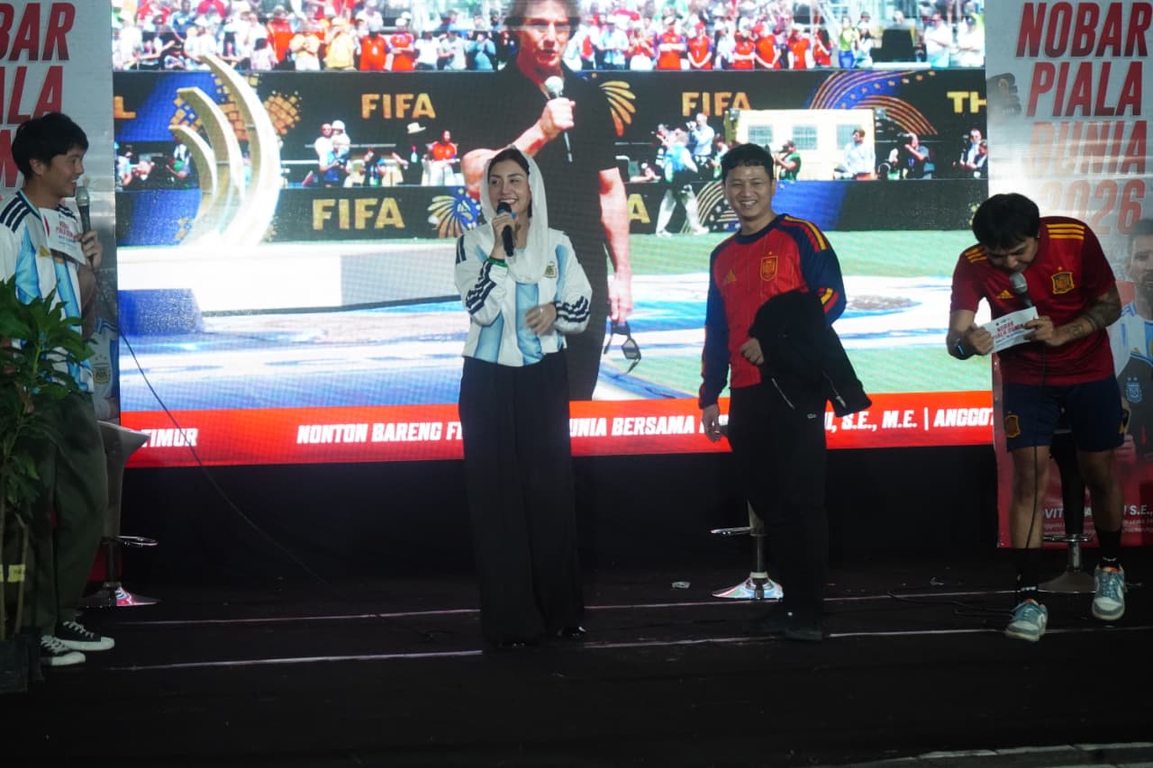 Novita Hardini Gelar Nobar Final Piala Dunia 2026, Hidupkan UMKM dan Hadirkan Hiburan Gratis bagi Warga Trenggalek
