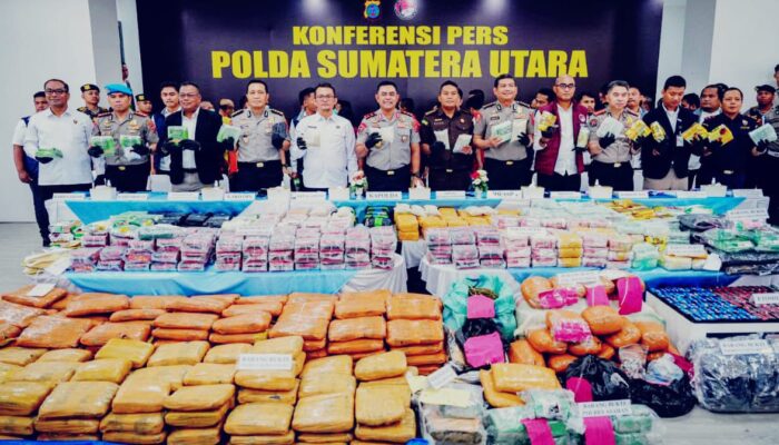 Polda Sumut Ungkap 3.865 Kasus Narkoba dalam Enam Bulan, Sita 5,3 Ton Barang Bukti