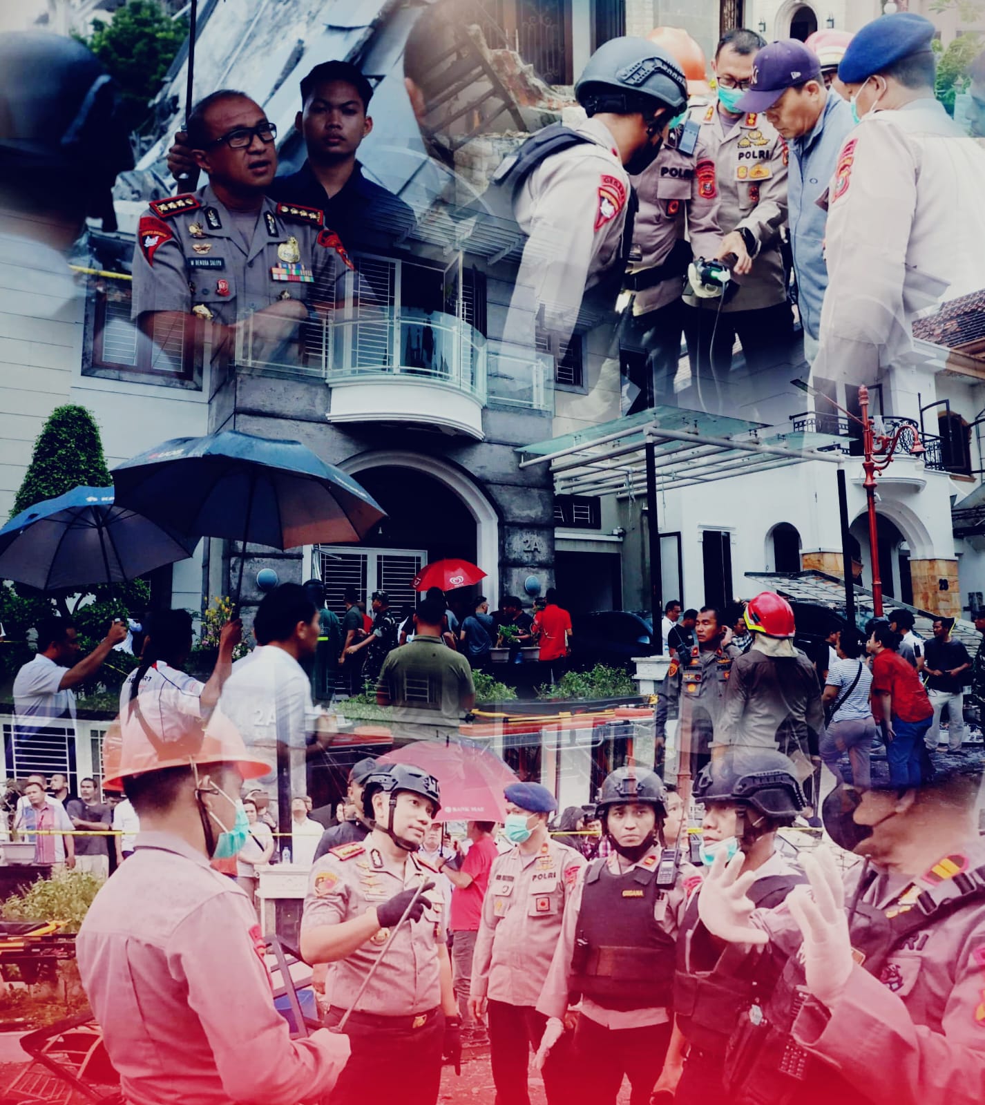 Brimob Polda Sumut Turunkan Tim Jibom, KBR dan SAR Tangani Ledakan Rumah di Grand Polonia Medan