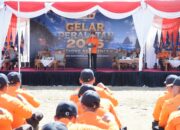 Ratusan Personel BPBD Se-Jatim Simulasi Penanganan Bencana di Gelar Peralatan 2026