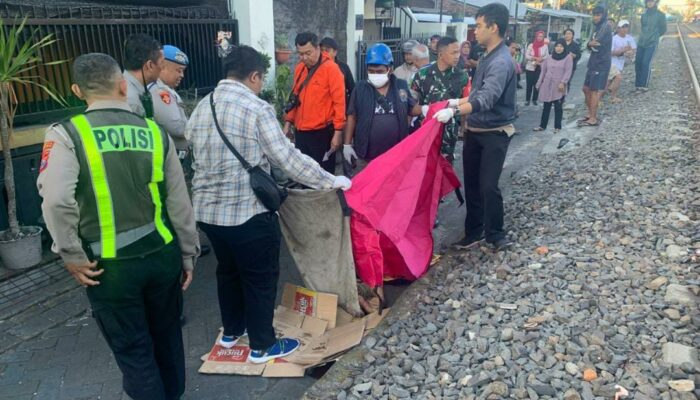 Diduga Sengaja Berbaring di Rel, Lansia Tewas Tertabrak Kereta Arjuna Express di Polowijen