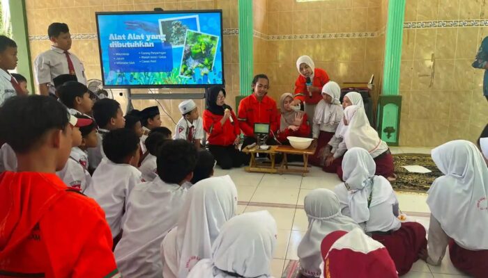 UKM Wanala UNAIR Edukasi Siswa SD di Bawean Soal Bahaya Mikroplastik dan Sampah Laut