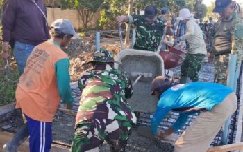 Kodim 0809/Kediri Bangun Jembatan Perintis Garuda Merah Putih, Wujud Nyata Bhakti TNI Perkuat Akses dan Ekonomi Warga