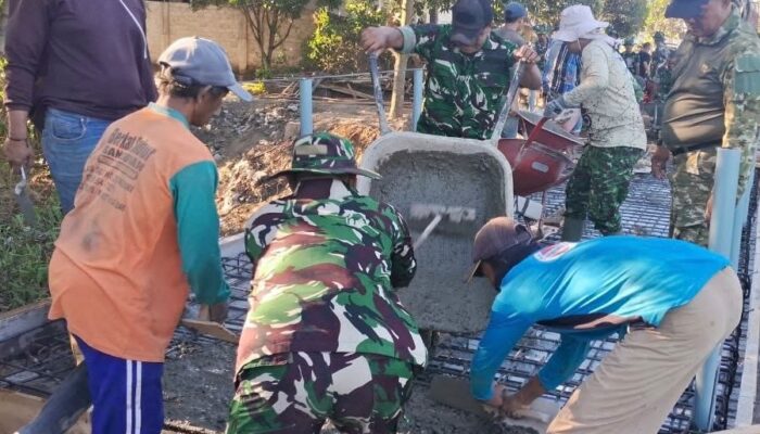 Kodim 0809/Kediri Bangun Jembatan Perintis Garuda Merah Putih, Wujud Nyata Bhakti TNI Perkuat Akses dan Ekonomi Warga