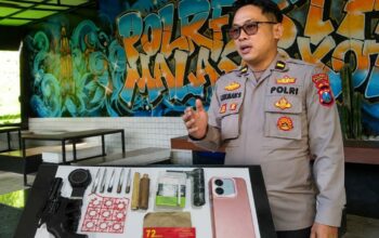 Gagal Gondol Honda Vario, Pria Asal Pasuruan Dibekuk Warga di Sukun, Polisi Temukan Diduga Sabu dan Kunci T