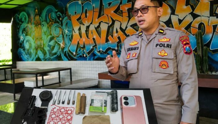 Gagal Gondol Honda Vario, Pria Asal Pasuruan Dibekuk Warga di Sukun, Polisi Temukan Diduga Sabu dan Kunci T