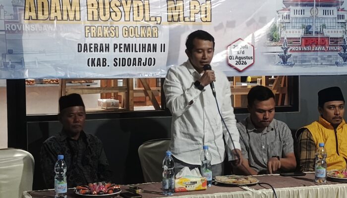 Reses di Plaosan Wonoayu, Adam Rusydi Apresiasi Perangkat Desa dan Jelaskan Mekanisme Usulan TPS dan Lapangan Olahraga