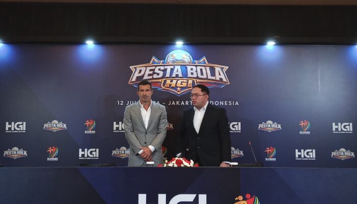Legenda Sepak Bola Luís Figo Antusias Maksimal di Pesta Bola HGI 2026 dengan Dukungan KORMINAS