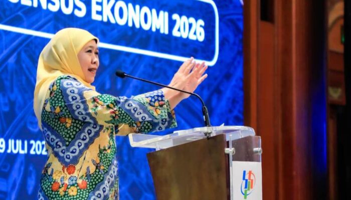 Rakornas Sensus Ekonomi 2026 di Surabaya, Khofifah: Data BPS Fondasi Pembangunan Presisi dan Kebijakan Tepat Sasaran