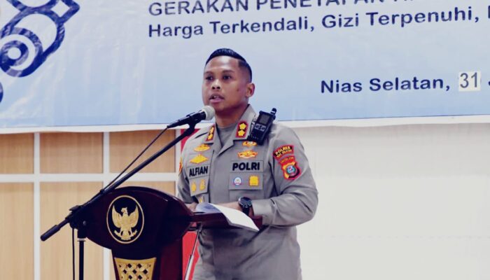 Kapolres Nias Selatan Hadiri Rakor Penetapan Harga Pasar Program MBG