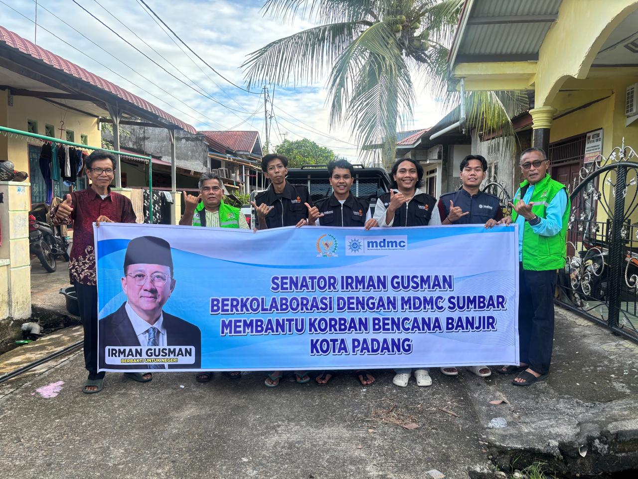 Irman Gusman Kerahkan Relawan Salurkan Bantuan untuk Korban Banjir Padang