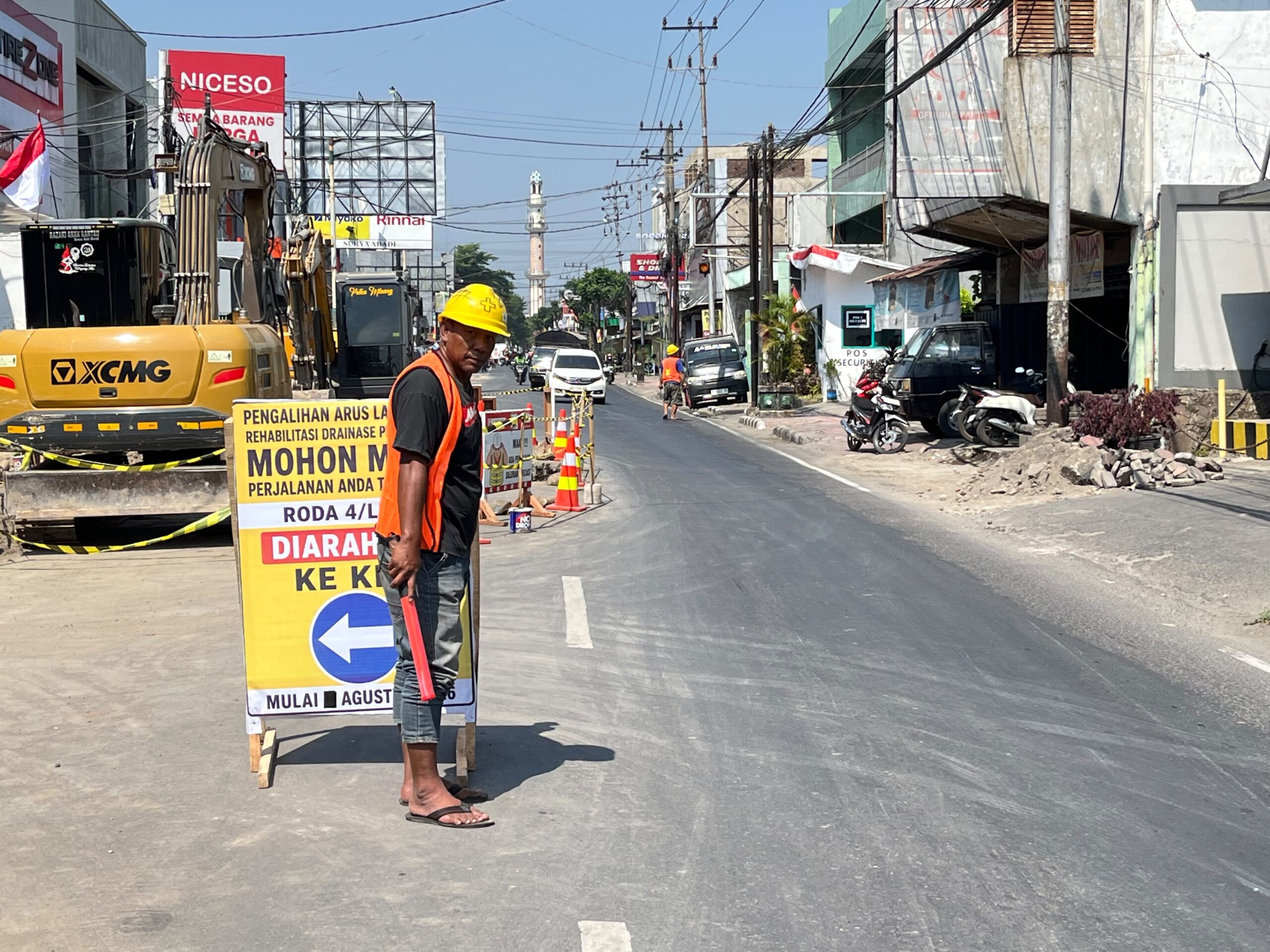 Dinas Perhubungan Kota Kediri Terapkan Rekayasa Lalu Lintas, Penutupan Jalan PB Sudirman