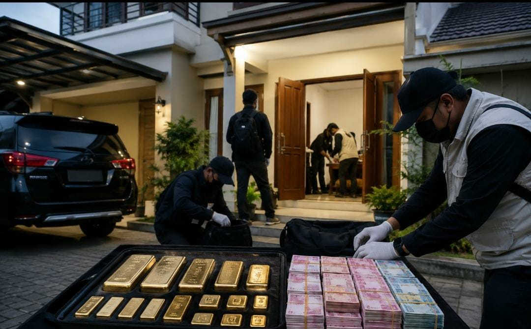 KPK Geledah Rumah Pemeriksa Pajak di Malang, Sita 1,3 Kg Emas dan Rp100 Juta