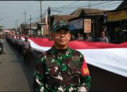 81 Meter Merah Putih Membelah Bumiayu, 69 Linmas Tempuh Kirab 8 Kilometer