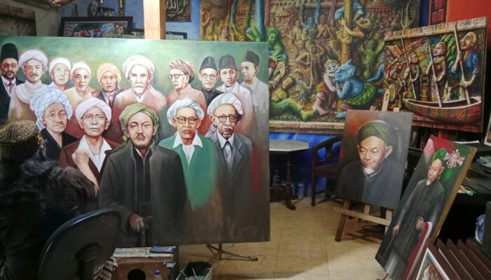Muktamar NU 2026 Disambut Karya Seni, Cak Luk Lukis Tokoh Pendiri Nahdlatul Ulama