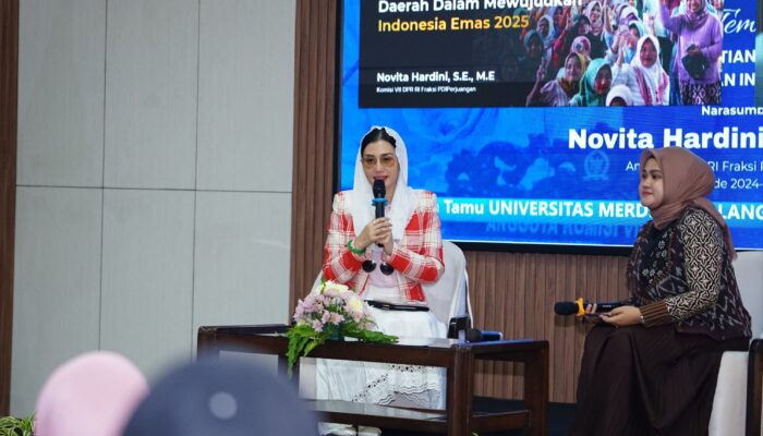 Menuju Indonesia Emas 2045, Novita Minta Mahasiswa Berani Kawal Kebijakan