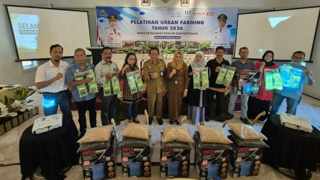 Lahan Makin Sempit, Dispangtan Kota Malang Dorong Warga “Bertani” dari Pekarangan