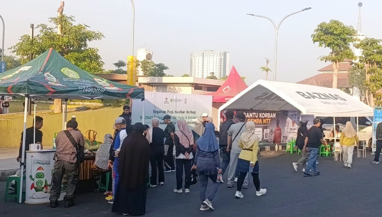 RSI Siti Hajar, BAZNAS, dan Sekawan Bumi Galang Donasi Gempa NTT di CFD Sidoarjo