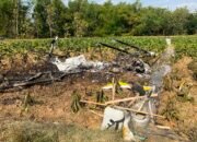 Pesawat Aerosport Jatuh dan Terbakar di Blora, Dua Awak Selamat