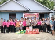 Polres Nisel Salurkan Bantuan Kepada Warga Terdampak Banjir