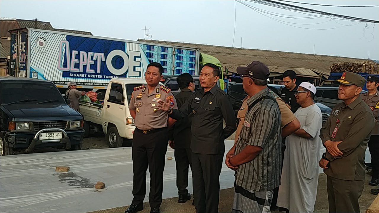 Jelang Pembongkaran Puluhan Lapak Pasar Gadang, Wahyu-Kapolresta Cek Lokasi