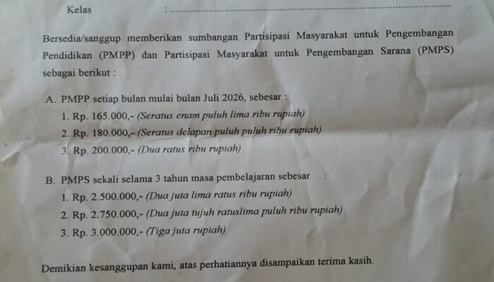 Dikeluhkan Wali Murid, Komite SMAN 1 Jombang Tegaskan Sumbangan Tak Wajib