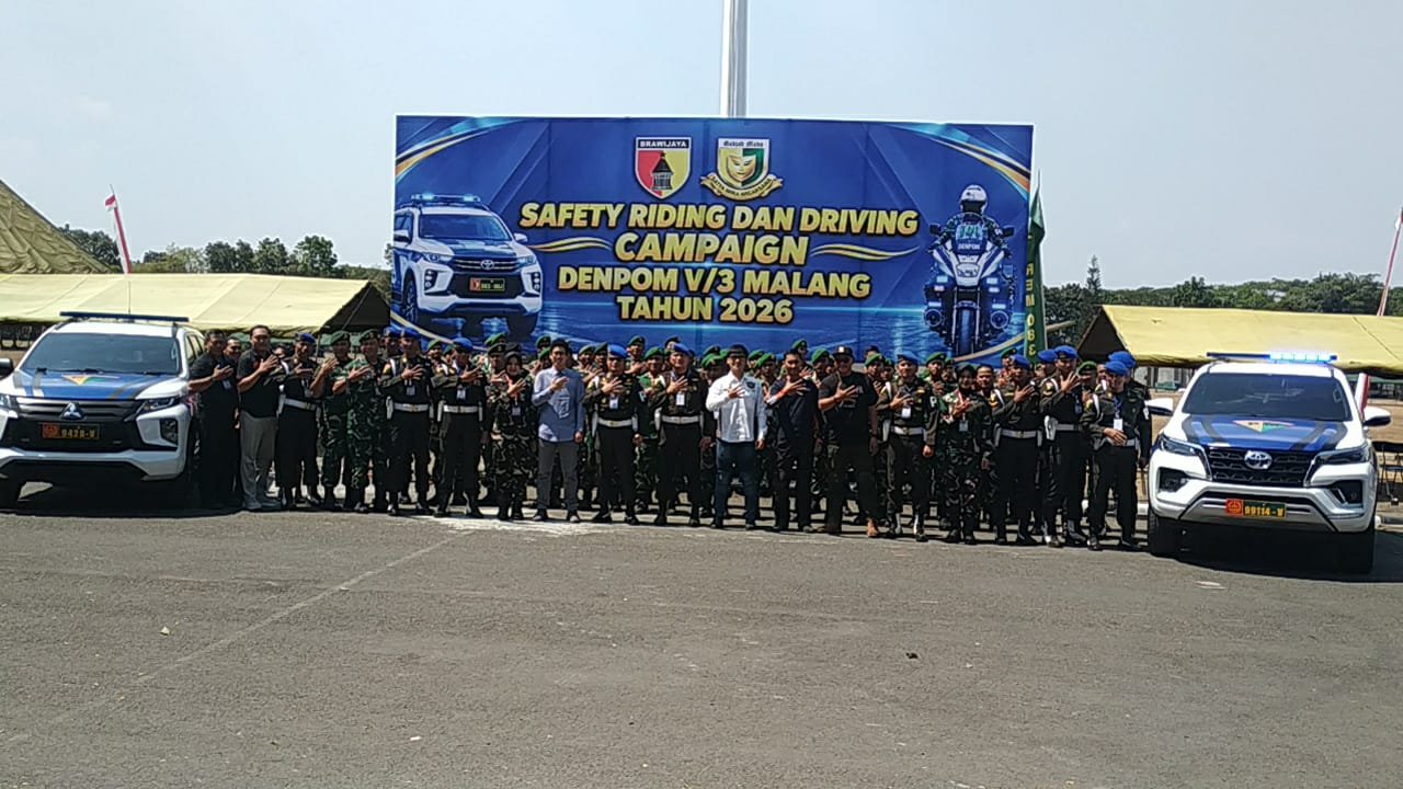 Bukan Cuma Pembekalan, Denpom V/3 Malang Uji Kemampuan Prajurit Kendalikan Kendaraan