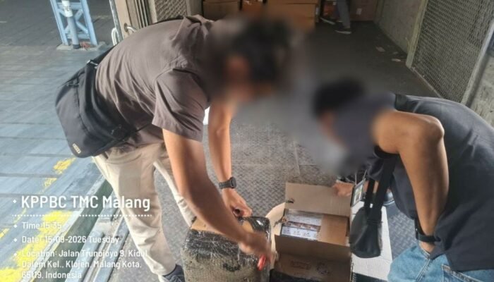 Jalur Ekspedisi Dibidik, Bea Cukai Malang Amankan 134 Ribu Batang Rokok Ilegal