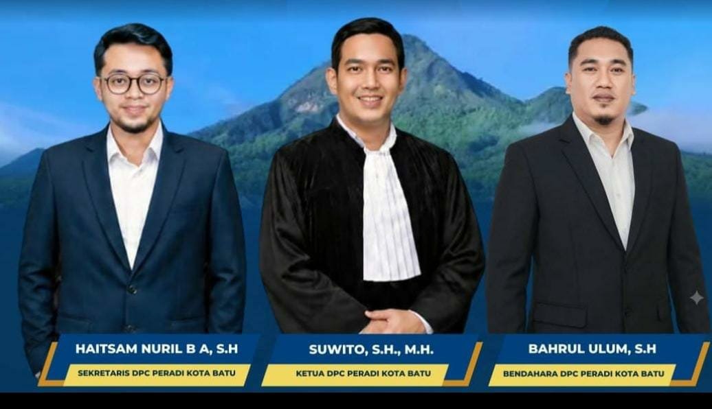 Suwito Pimpin DPC PERADI Kota Batu, Puluhan Anggota Siap Perkuat Organisasi