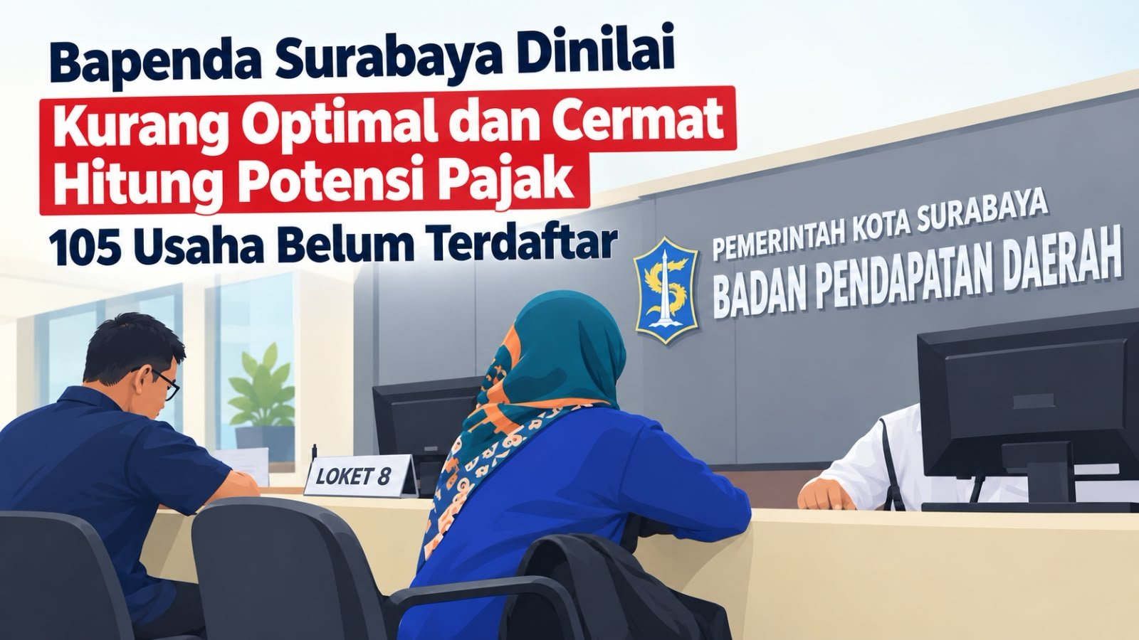 Bapenda Surabaya Dinilai Kurang Optimal dan Cermat Hitung Potensi Pajak, 105 Usaha Belum Terdaftar