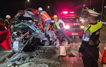 Sopir Travel Laka Maut di Tol Jomo Jadi Tersangka dan Ditahan Polisi
