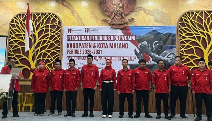 Pelantikan Pengurus DPC PA GMNI Kabupaten Malang, Nasib Kaum Marhaen Jadi Sorotan