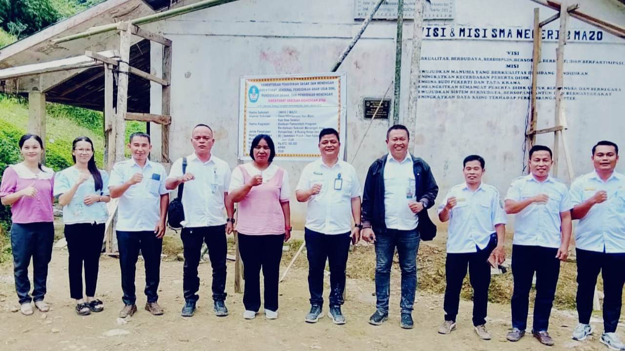 Turun Langsung ke SMAN 2 Mazo, Cabdisdik Nias Selatan Verifikasi Proyek DAK Rp872 Juta