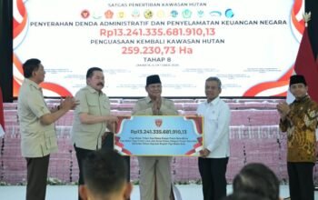 Satgas PKH Serahkan Rp13,24 Triliun dan 259 Ribu Hektare Kawasan Hutan ke Negara