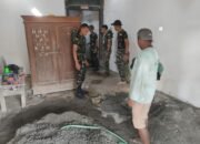 Kodim 0814/Jombang Gaspol Bedah Rumah RTLH di Plandaan Lewat TMMD ke-130