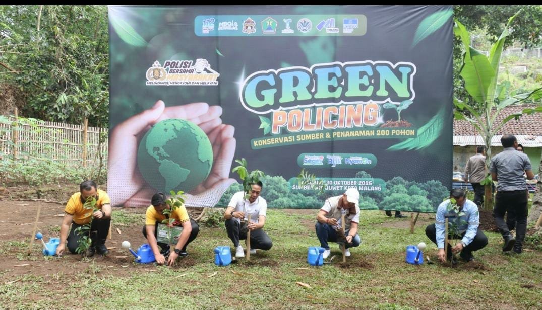 Green Policing, 200 Pohon Buah Ditanam di Sumber Juwet, Wahyu Hidayat Tekankan Perawatan